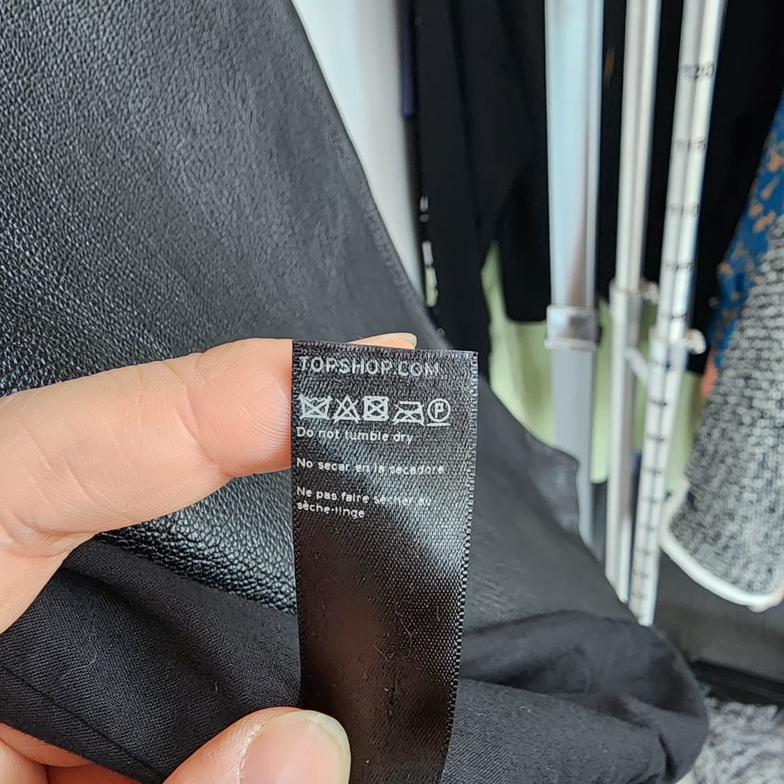 TOPsHOP 블랙 소가죽 라이더 자켓 상품이미지6