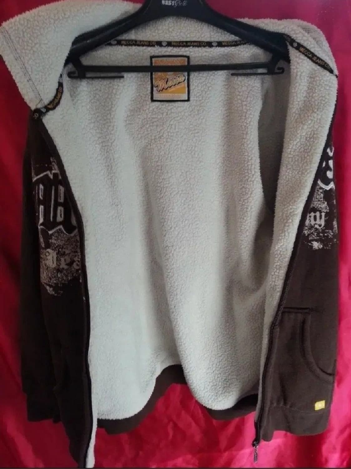 MECCA 메카 털안감 후드집업 밤색 100-105 상품이미지3