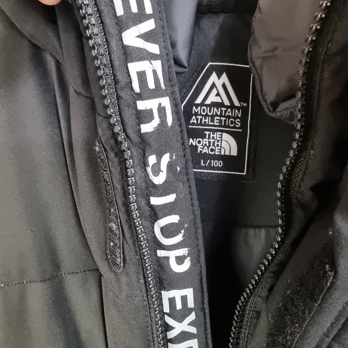 노스페이스 익스플로딩 롱 다운 패딩 코트 블랙 L(소지섭 롱패딩) 상품이미지7