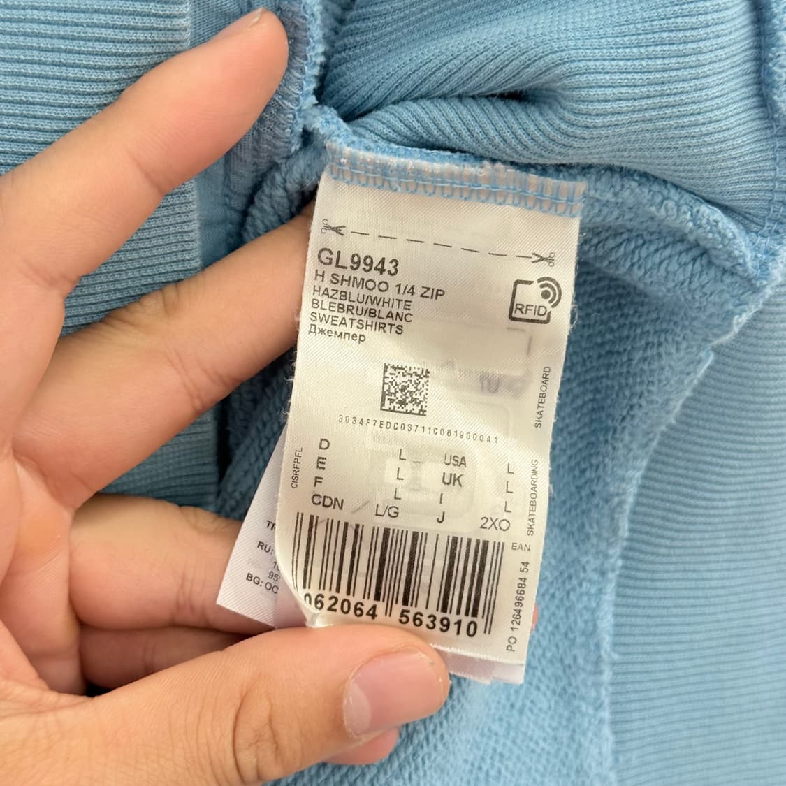 아디다스 오버핏 유로파 아노락 반집업 (L) 상품이미지3