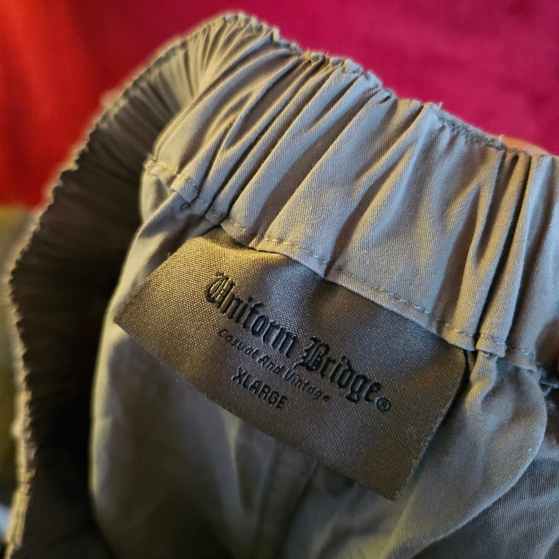 유니폼브릿지 23ss 카키 유틸리티 밴딩 반바지 XL size 상품이미지8