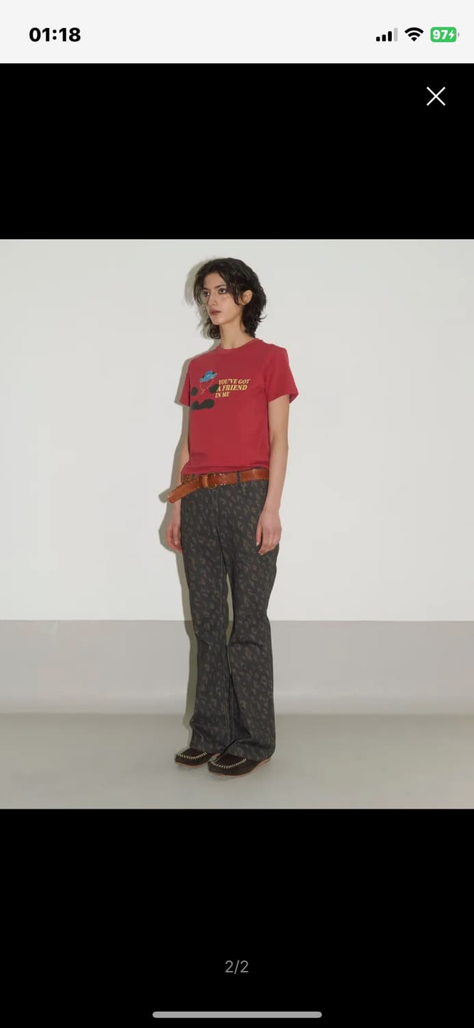 헤레틱 레오파트 부츠컷 팬츠 상품이미지3