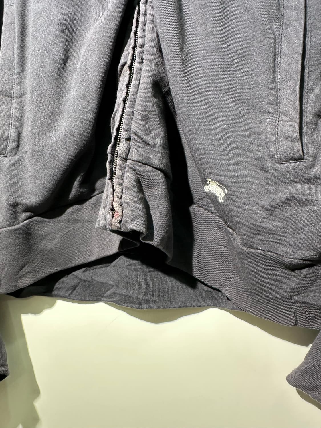 burberry black label 얇은 후드 집업 상품이미지2