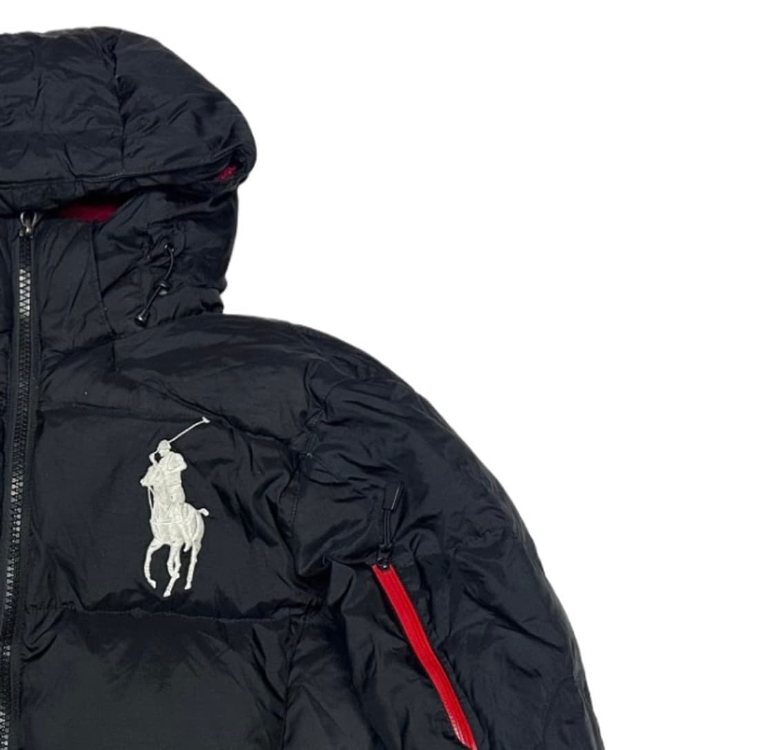 폴로 랄프로렌 블랙 빅포니후드숏패딩 S 상품이미지2