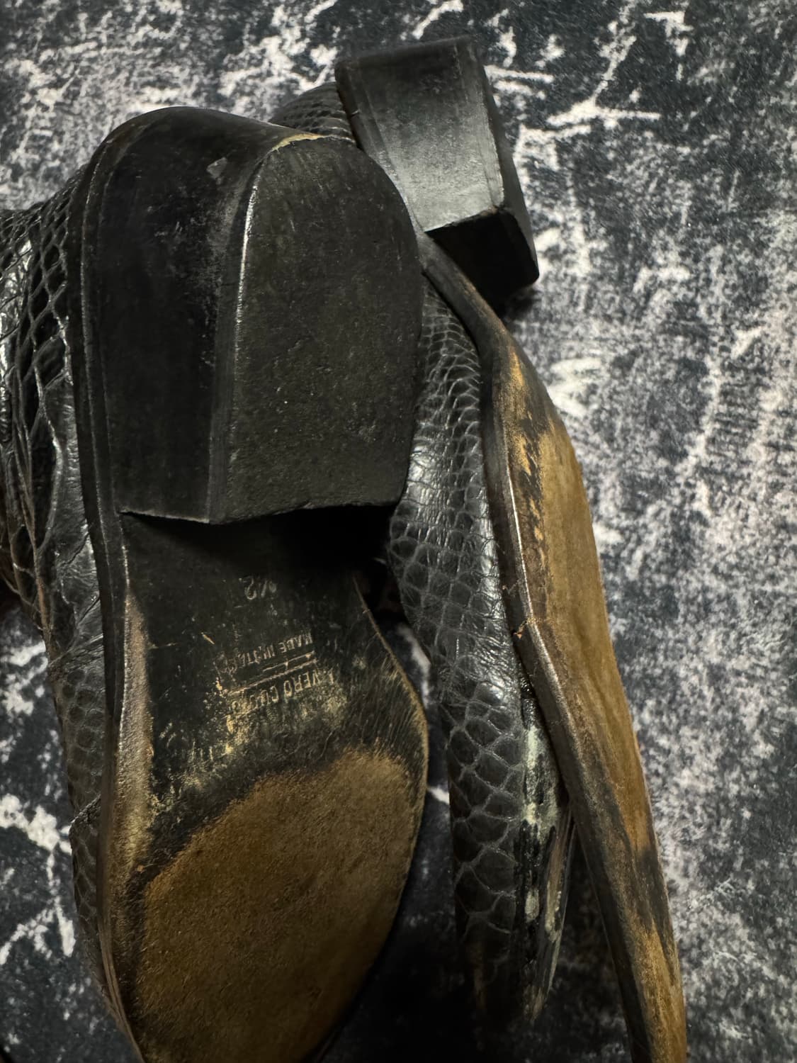 Python Detail Black Boots 상품이미지6