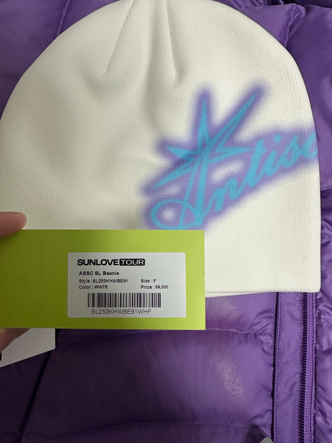 Sunlove tour 썬러브 투어x안티 소셜 경량 패딩 M 상품이미지8