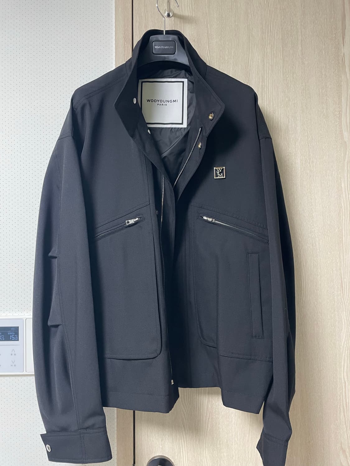 52사이즈 새상품, 우영미 25ss 블랙 하이넥 자켓 상품이미지4