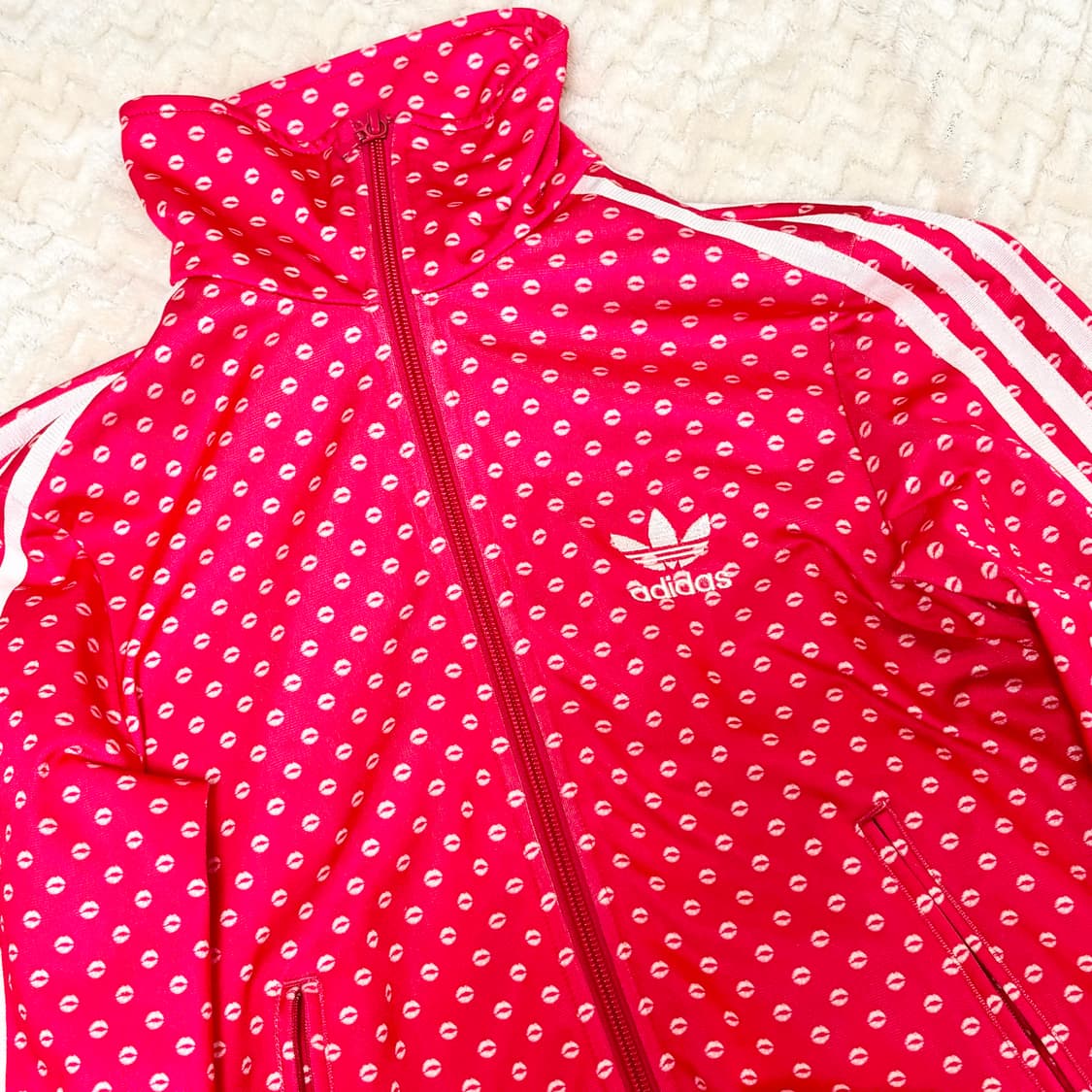 아디다스 핫핑크 핀터깔 갸루 도트 져지 상품이미지2