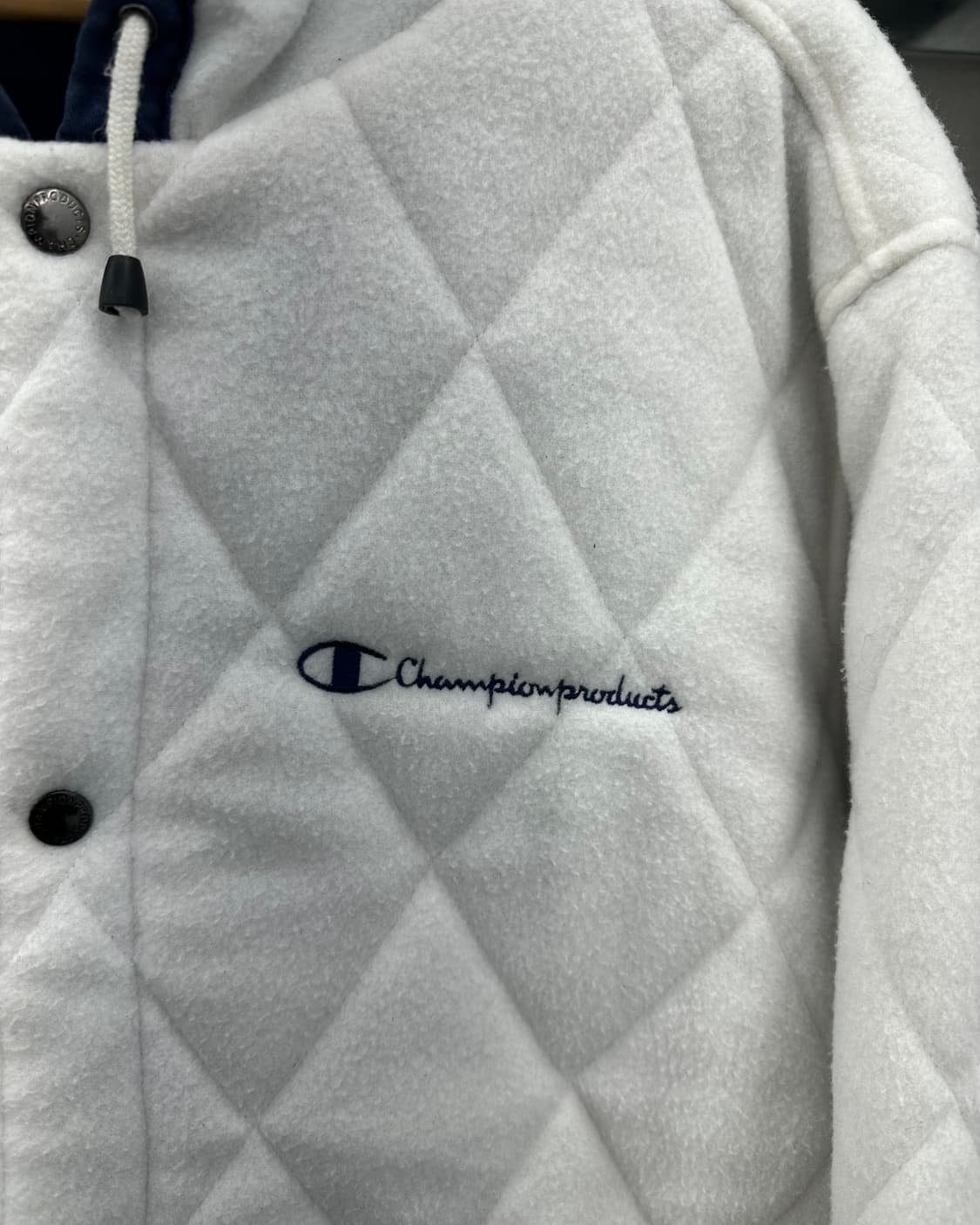 (L오버핏)90'S 챔피온 후리스 누빔 점퍼-M1507 상품이미지4