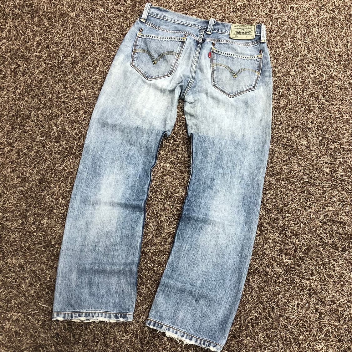 리바이스 504 워싱 데님 팬츠 상품이미지5