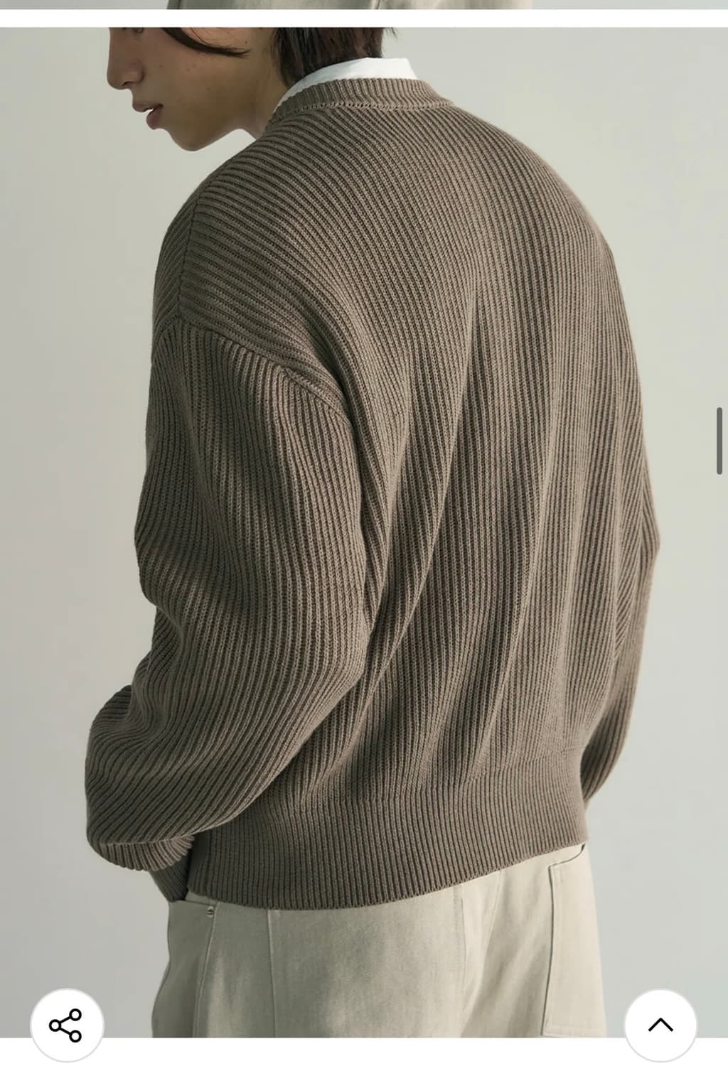 (새상품)(XL) [데일리룸 X 시즈] 아카이브 코튼 크롭 니트 가디건 상품이미지7