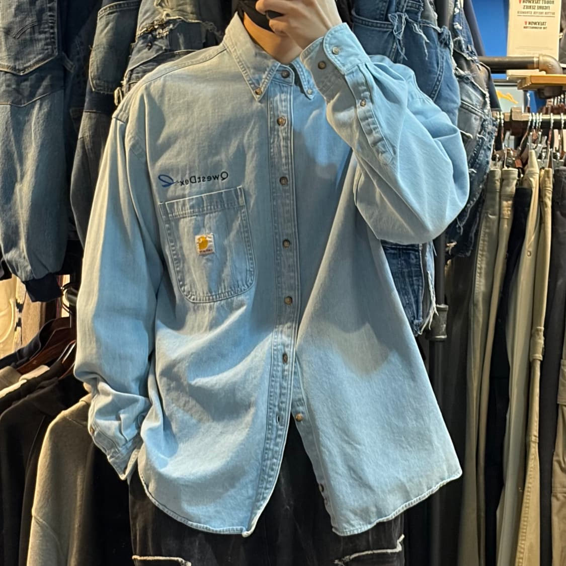 [NO.9] 칼하트 데님 긴팔셔츠 상품이미지3