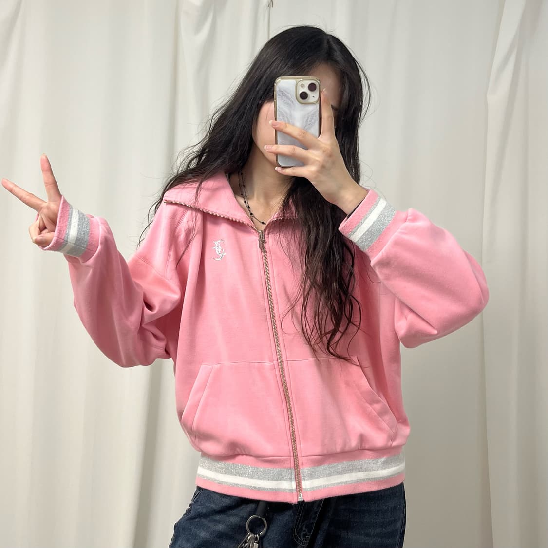 Juicy Couture pink hood zip-up 상품이미지2