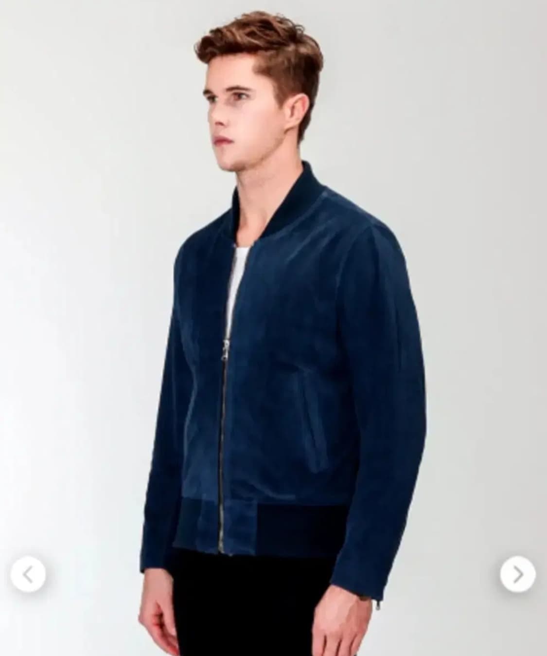 고스트테일러 스웨이드 블루종 자켓 L 상품이미지4