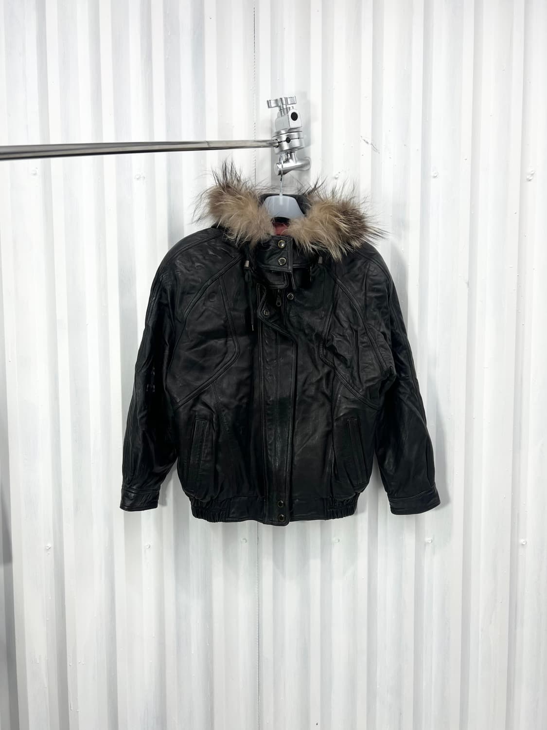 Genuine Leather fur bomber 상품이미지2
