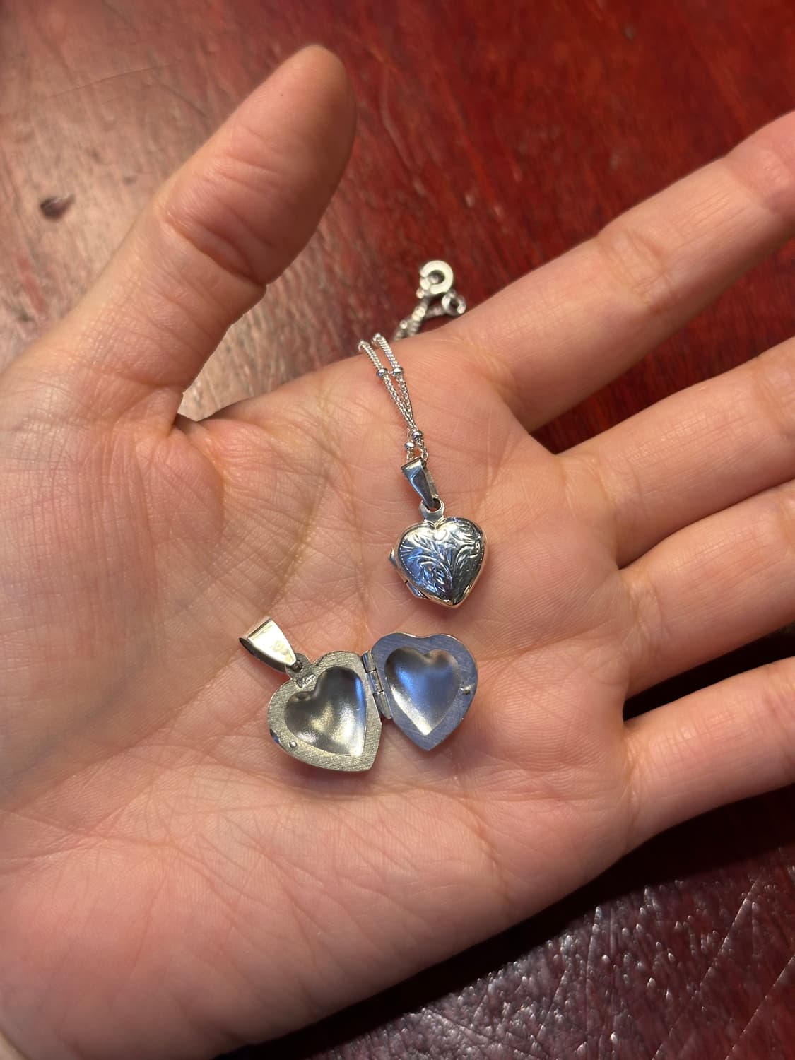 Heart locket 925silver necklace 상품이미지4