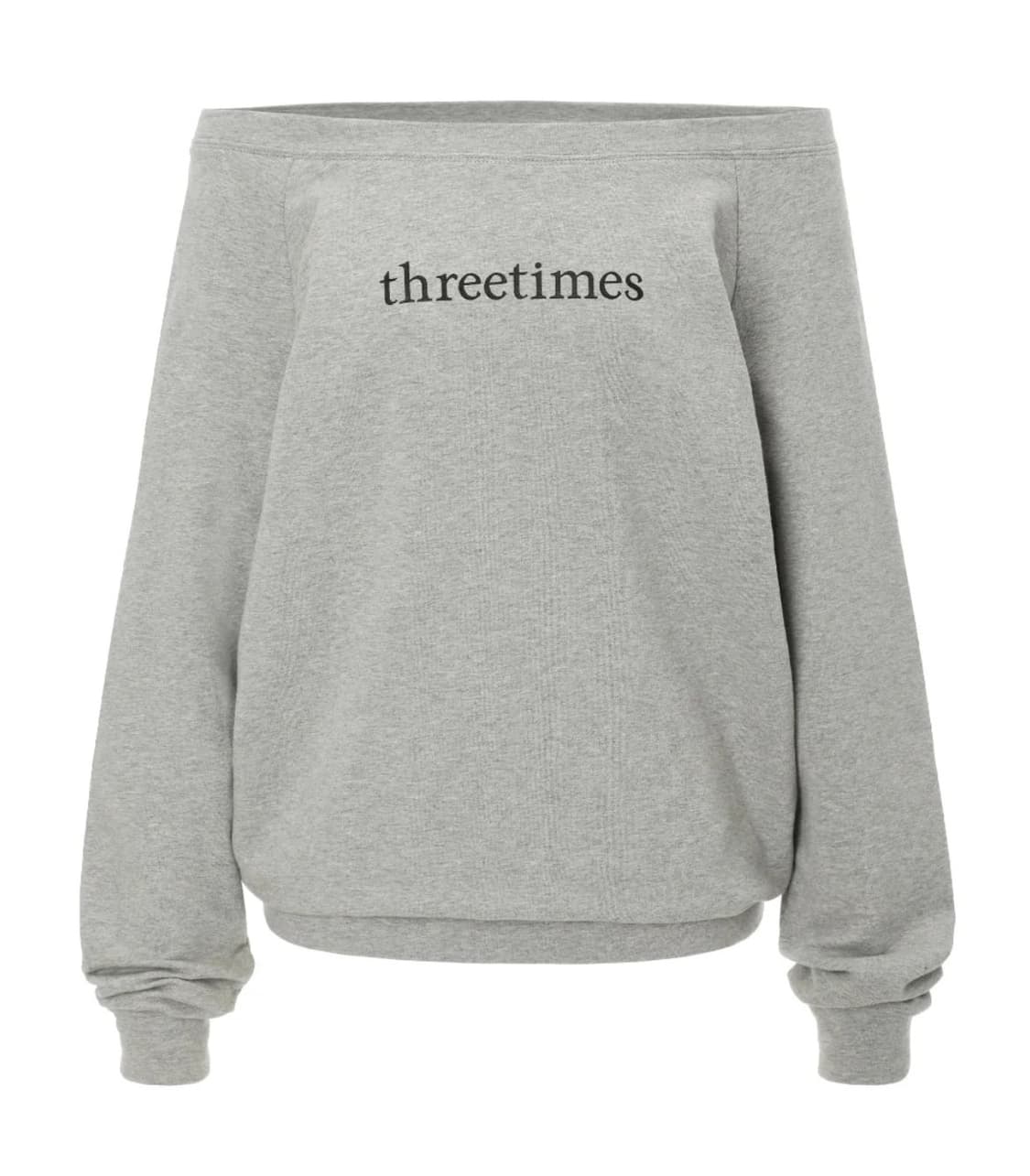 Threetimes 쓰리타임즈 베이직 로고 오프 탑 상품이미지1