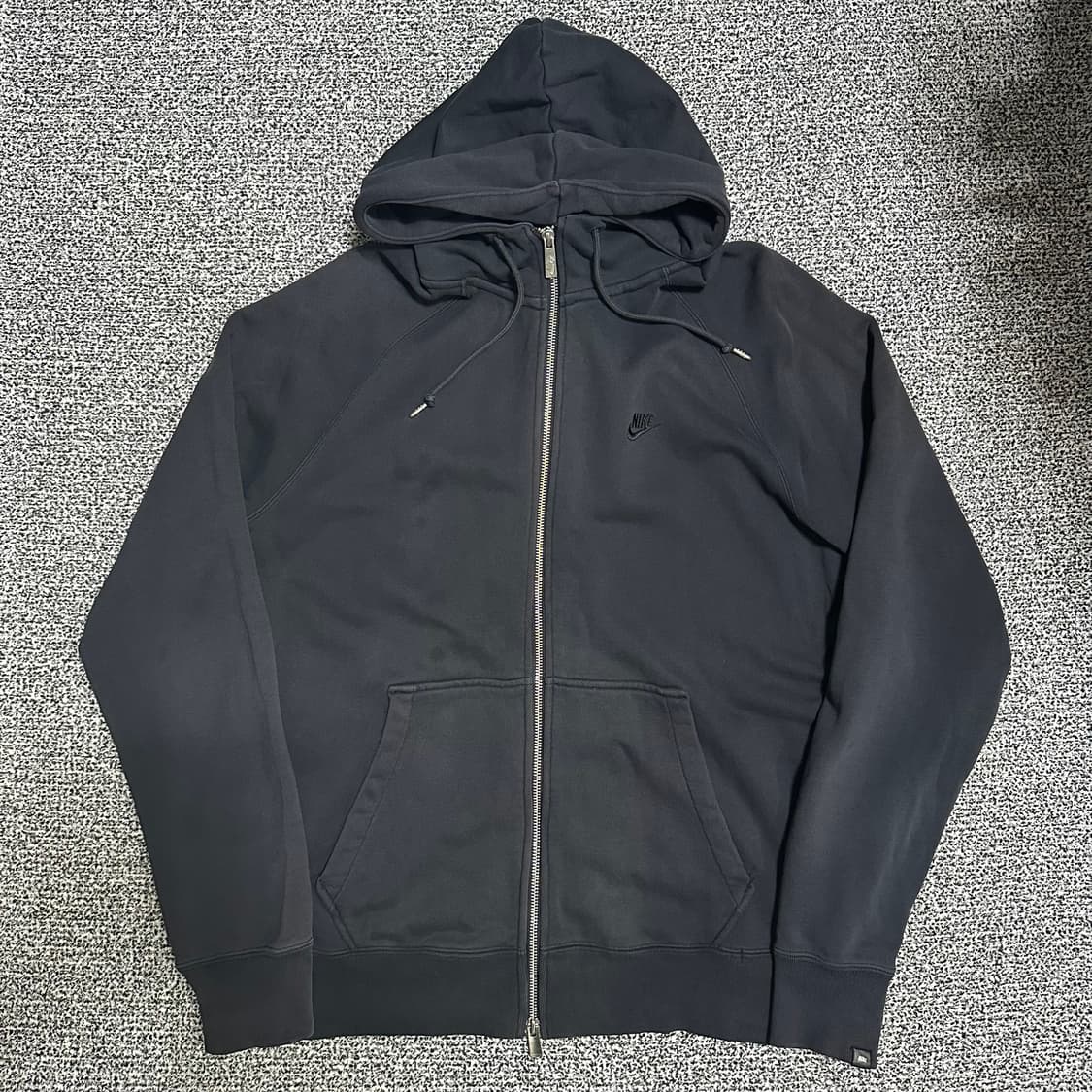 (XL) 나이키 블랙 후드집업 상품이미지1