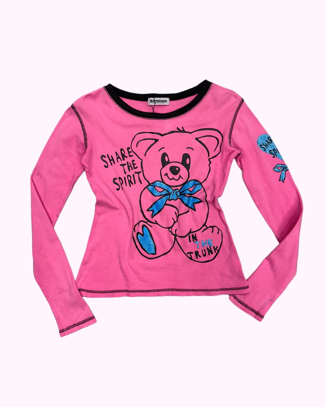 kitsch bear pink t-shirt 상품이미지1