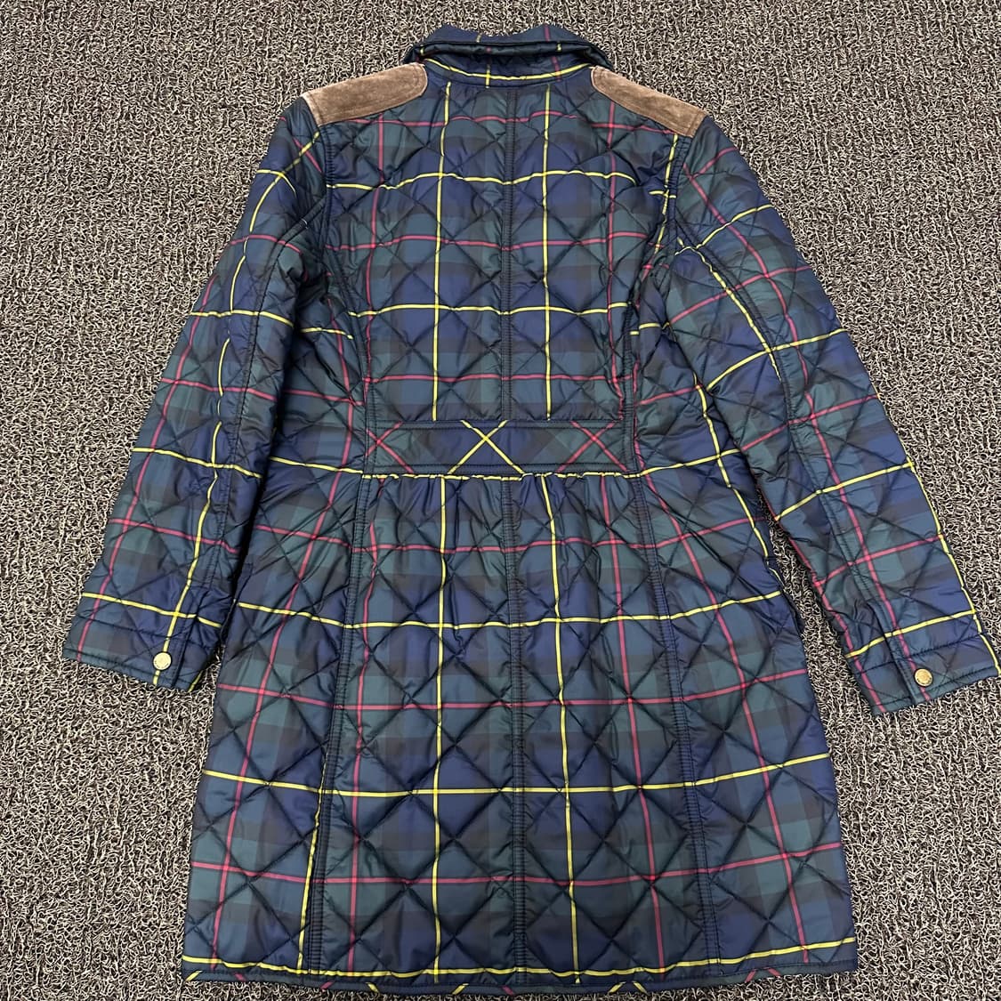 POLO 폴로 랄프로렌 여성 타탄체크 롱 퀄팅 자켓 상품이미지5