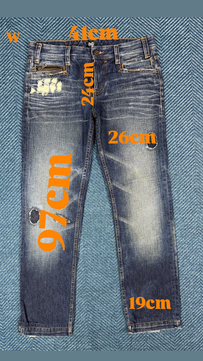 [정품] 돌체앤가바나 D&G 레더 포켓 디테일 디스트로이드 데님 상품이미지4