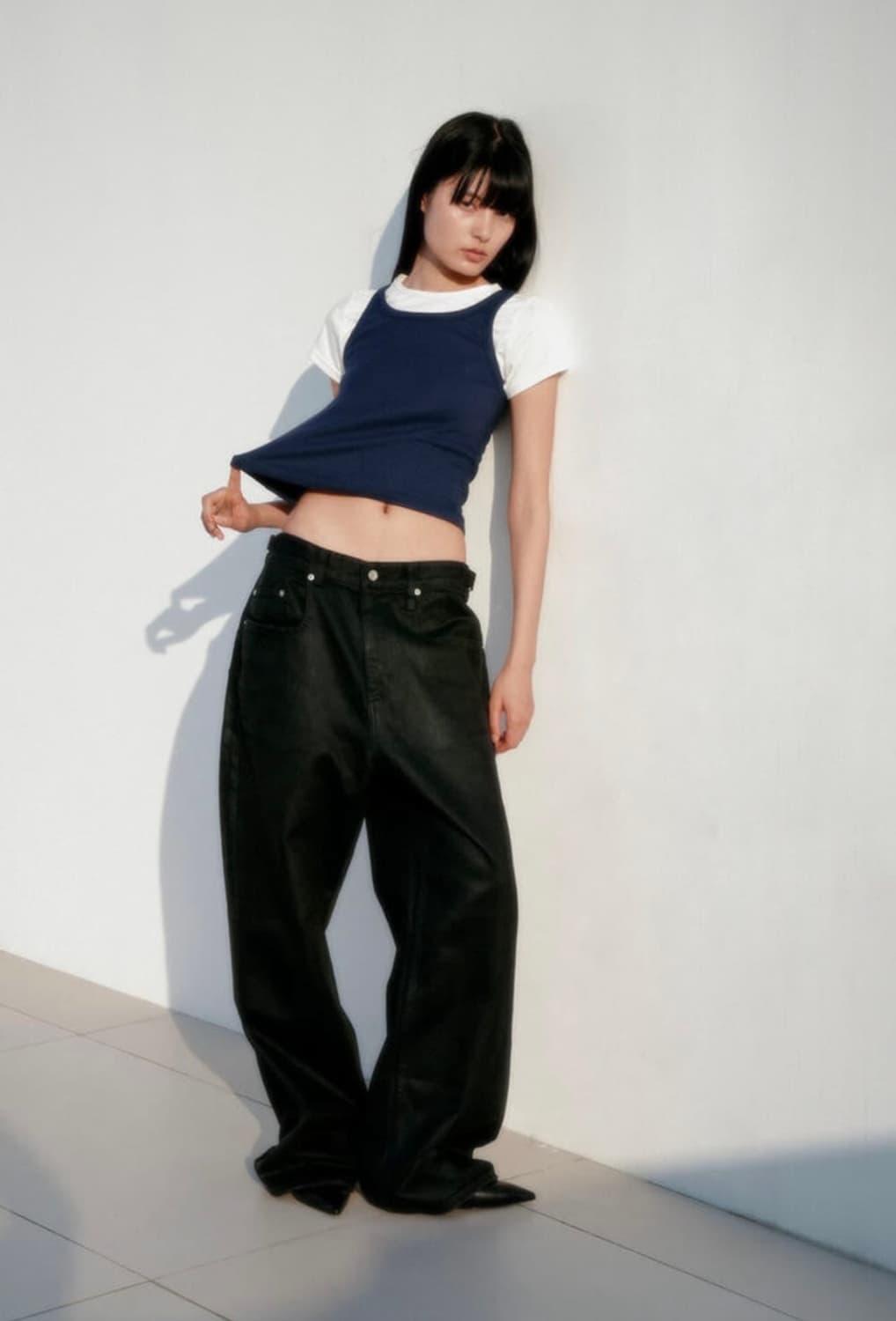 yiyae 이예 코팅 팬츠 s 상품이미지4