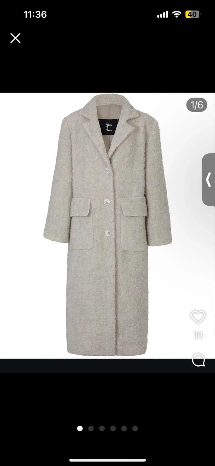 씨호린 런던부클 코트 크림 s[ 올해 품절 컬러, 프리미엄희소템 상품이미지1