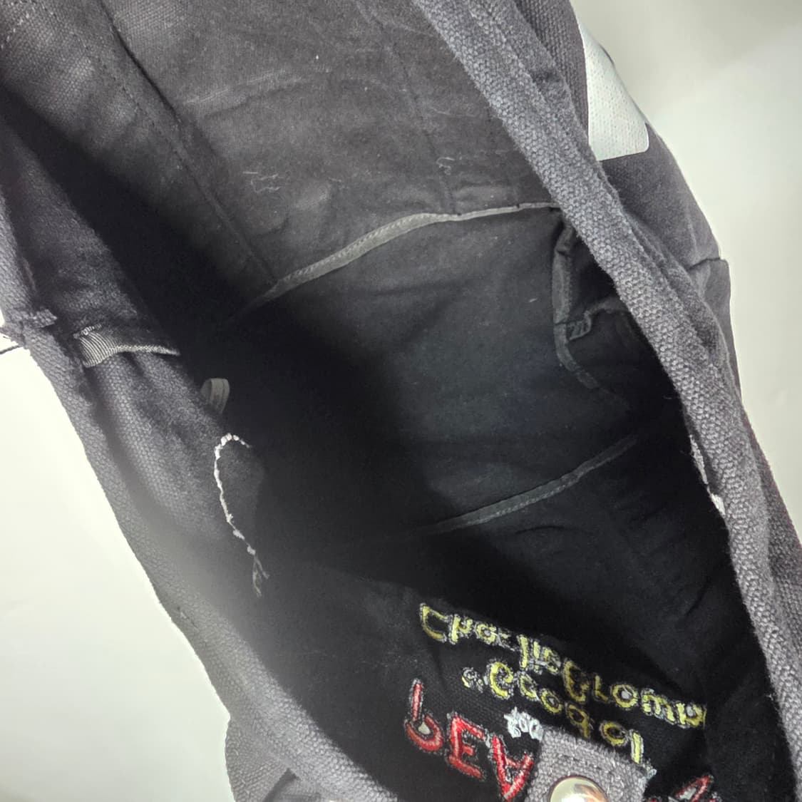 Peanuts 피너츠 찰리브라운 자수 토트백 (키치) 상품이미지3