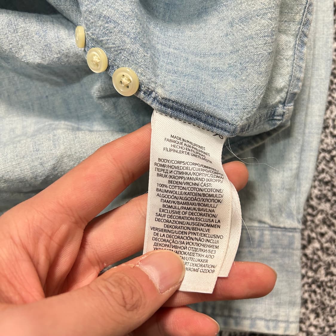 폴로 랄프로렌 데님 셔츠 상품이미지6