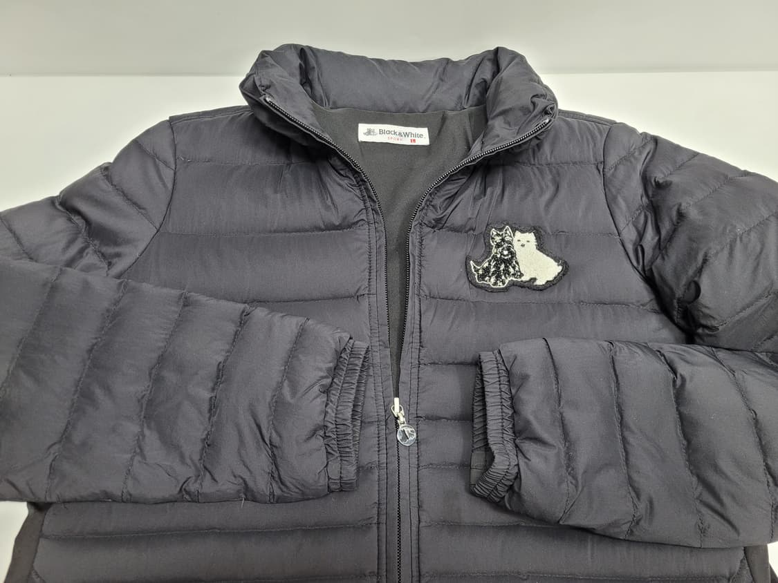 블랙앤화이트 경량 다운 패딩 / 여 L (90) 블랙
 상품이미지3