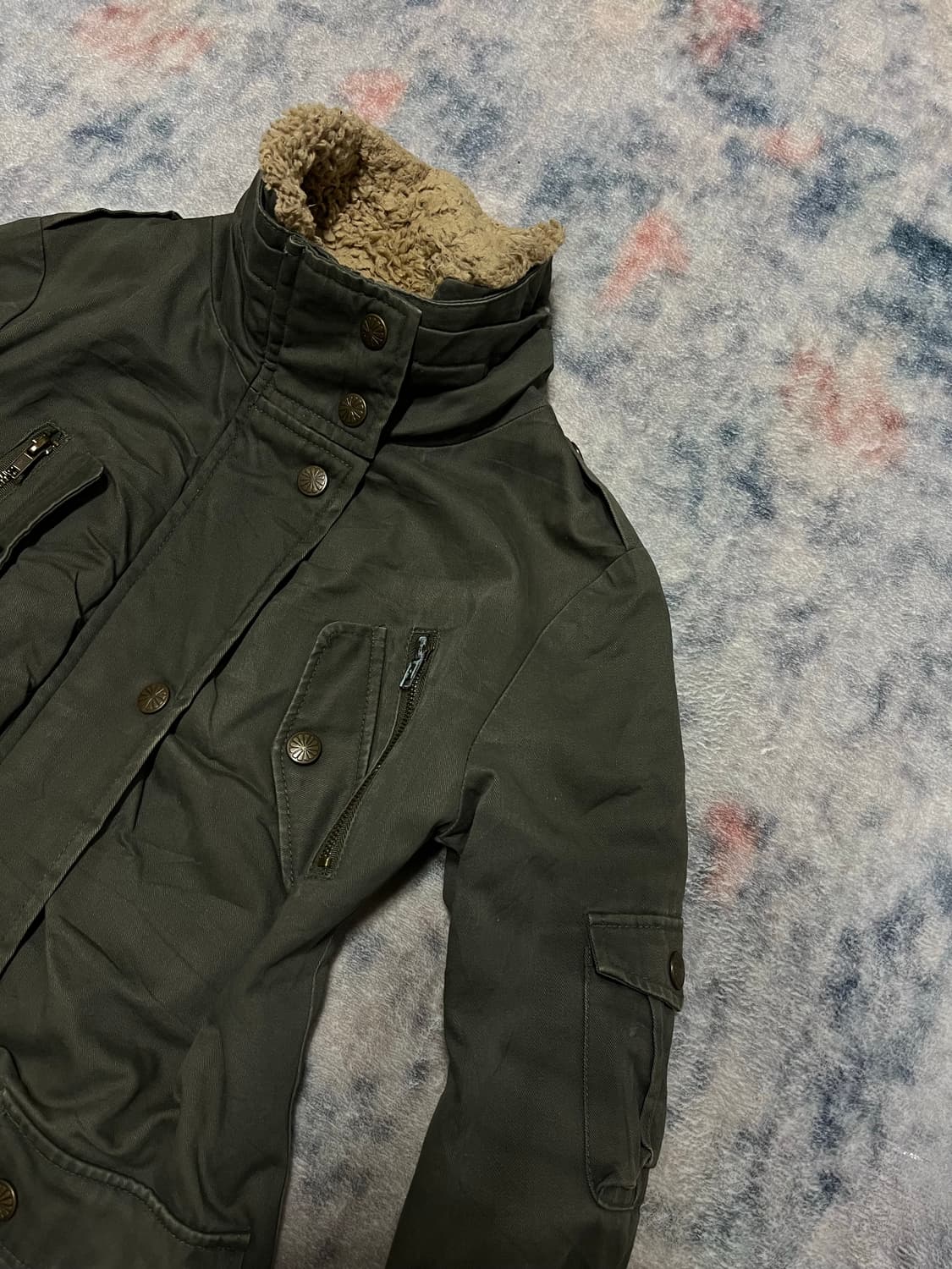 Joky gal 00s y2k military jacket 상품이미지4