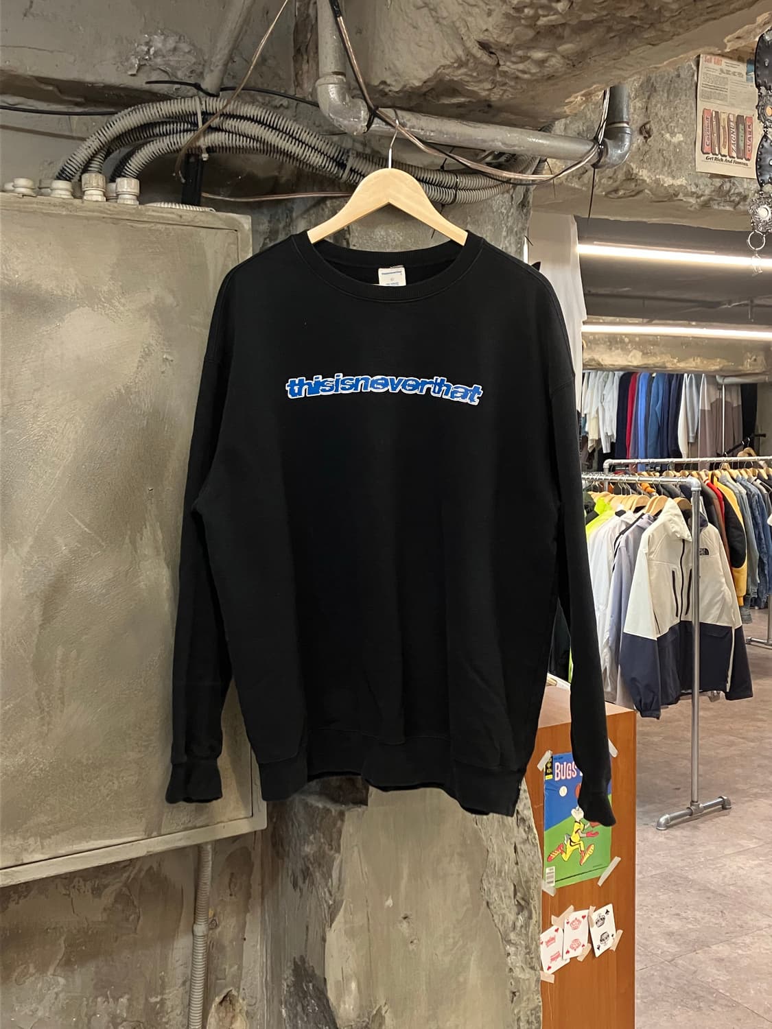 디스이즈네버뎃 맨투맨 블랙 L #csz2824 상품이미지1