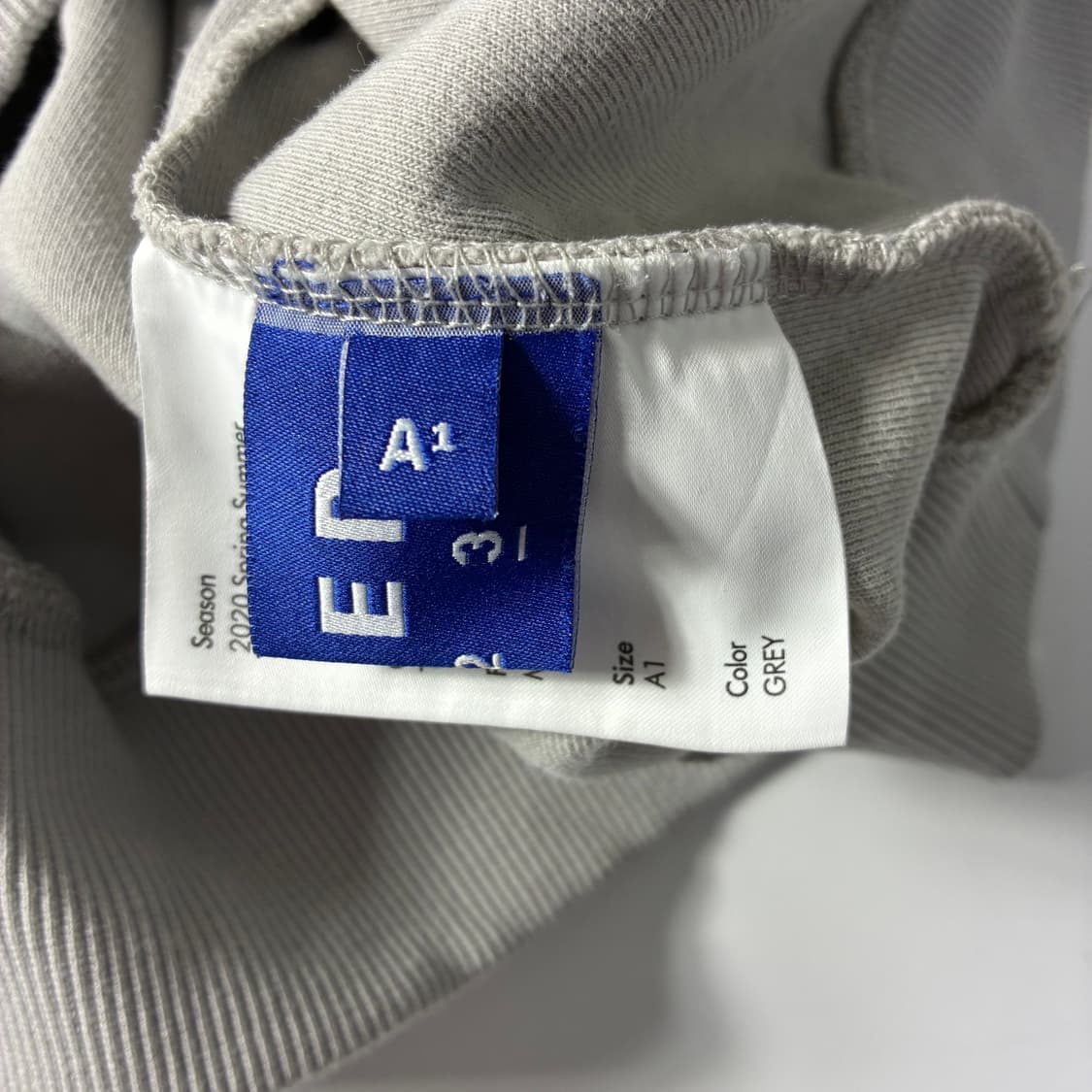 Adererror  아더에러 리빗 라벨 코튼 그레이 후드티  상품이미지7