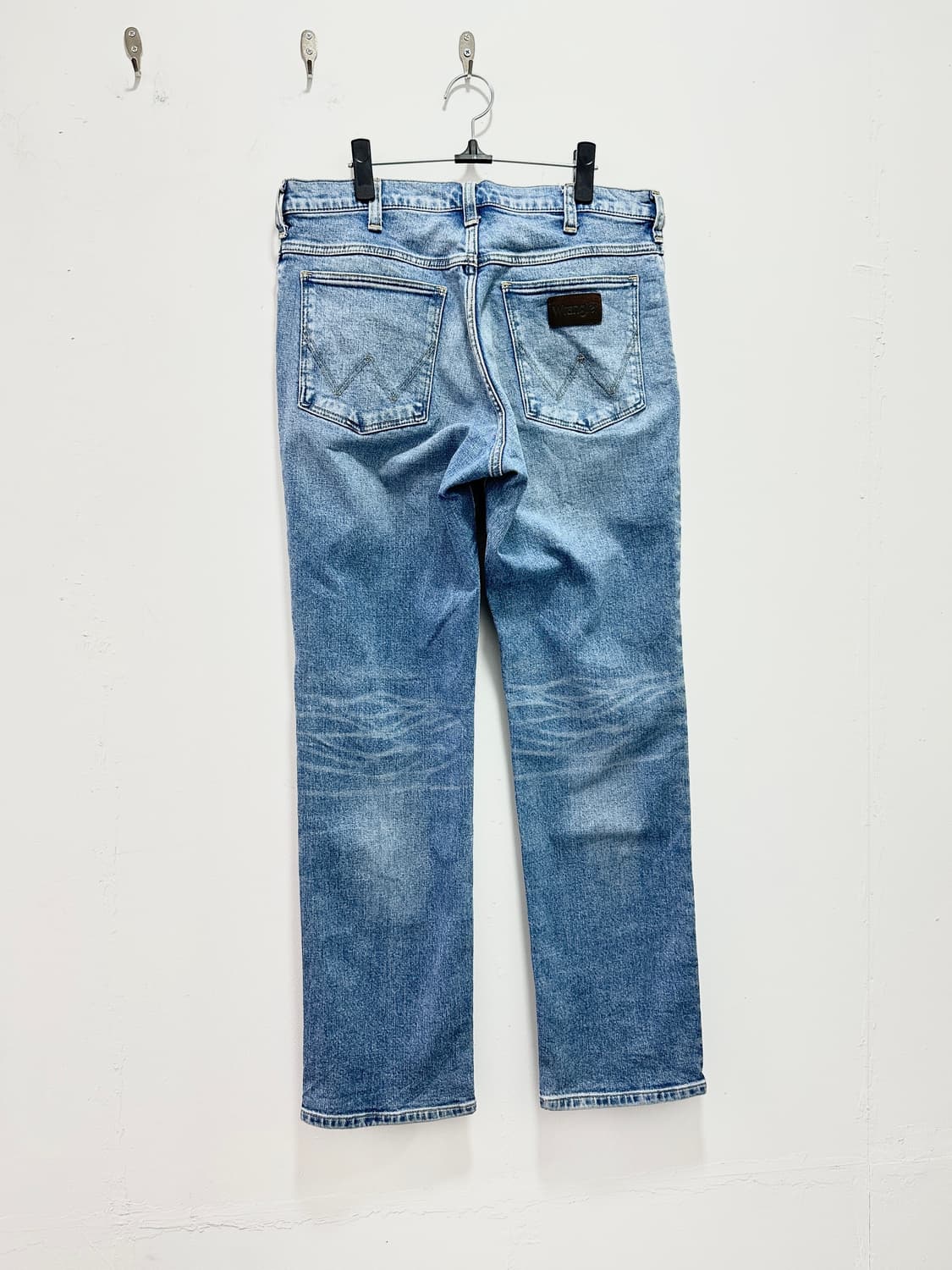 Wrangler brown leather tap denim washing 상품이미지6