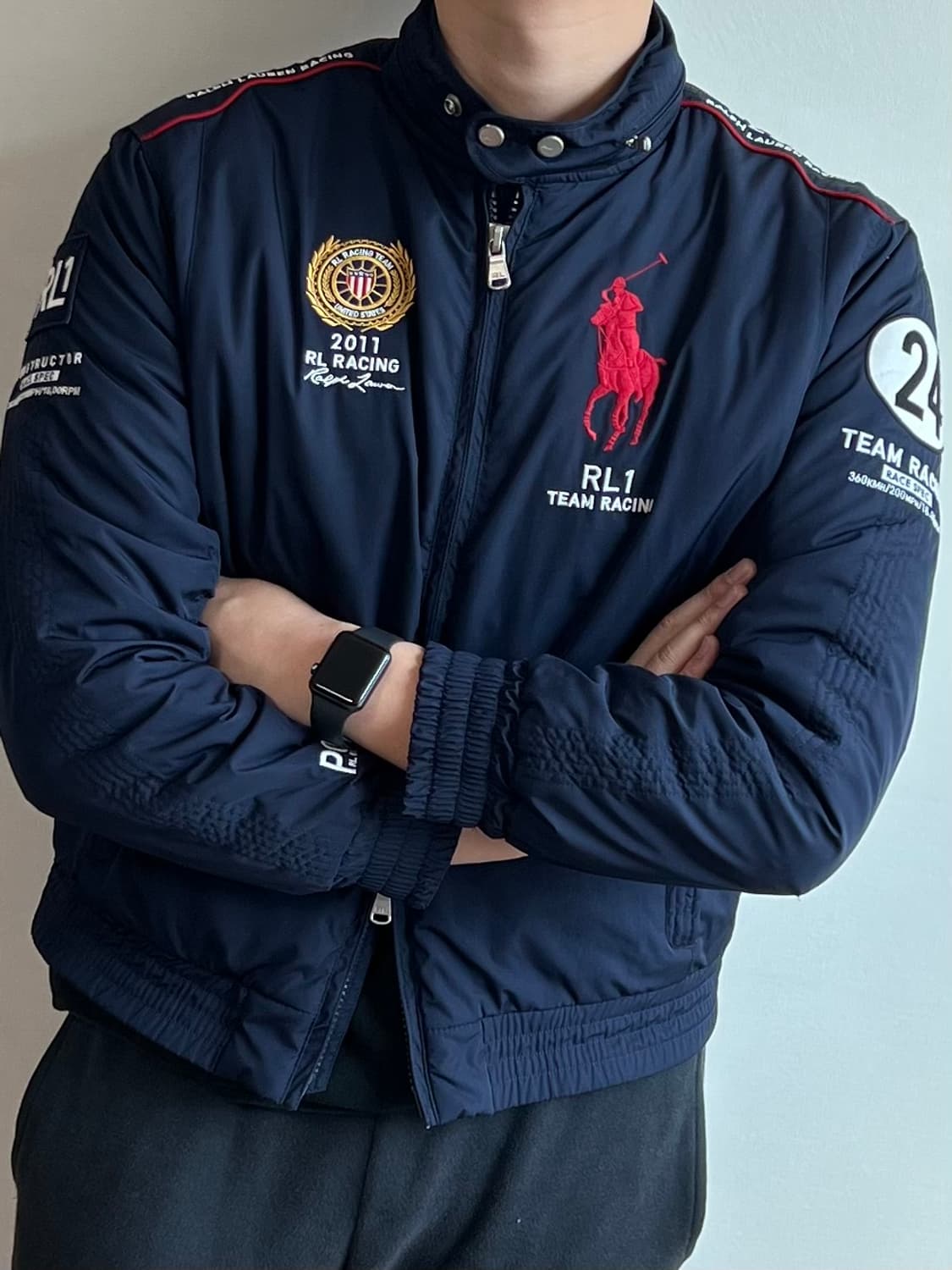 폴로 레이싱 패딩 자켓 상품이미지1