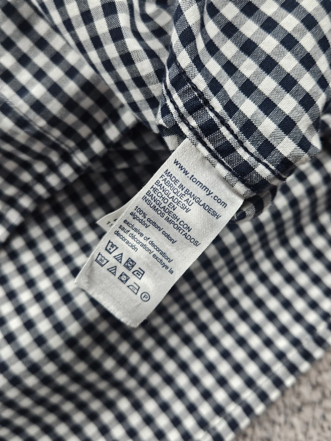 타미힐피거 깅엄 체크 패턴 베이직 셔츠 ( XL ) / 11080 상품이미지9