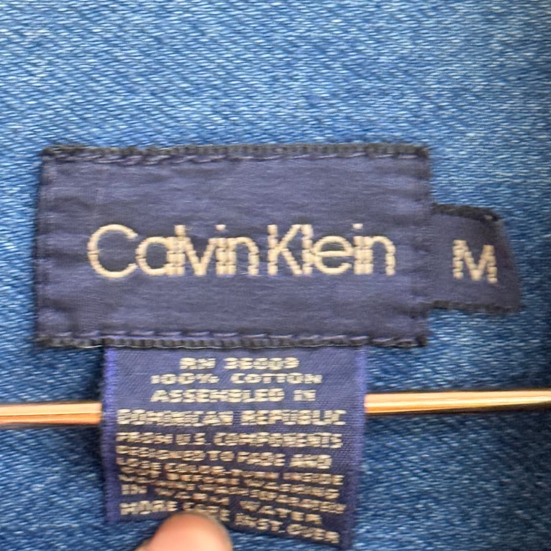 캘빈클라인 코튼100 데님 청자켓 (M) 상품이미지2