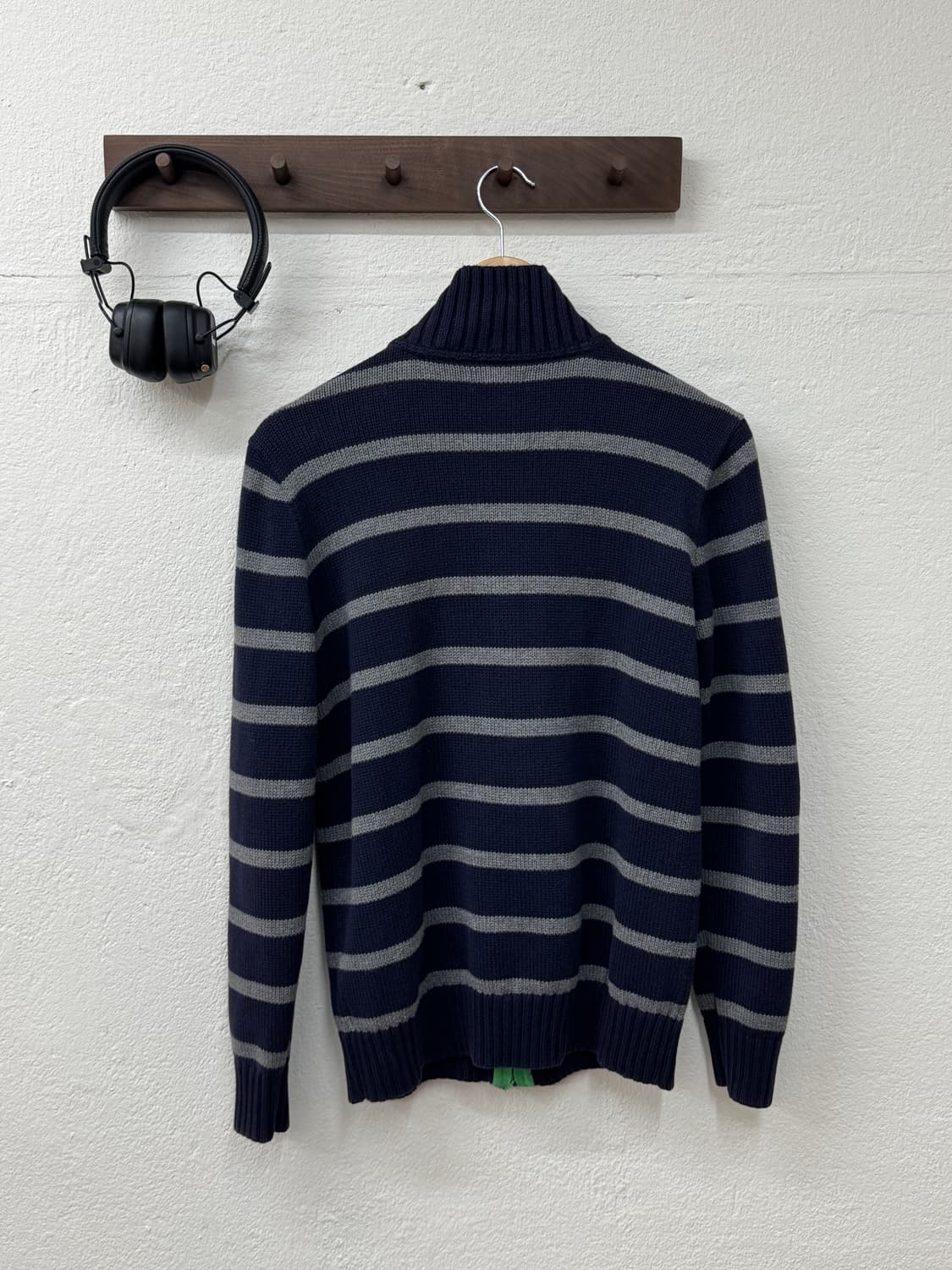 폴로 스트라이프 니트 집업(T51) 상품이미지3