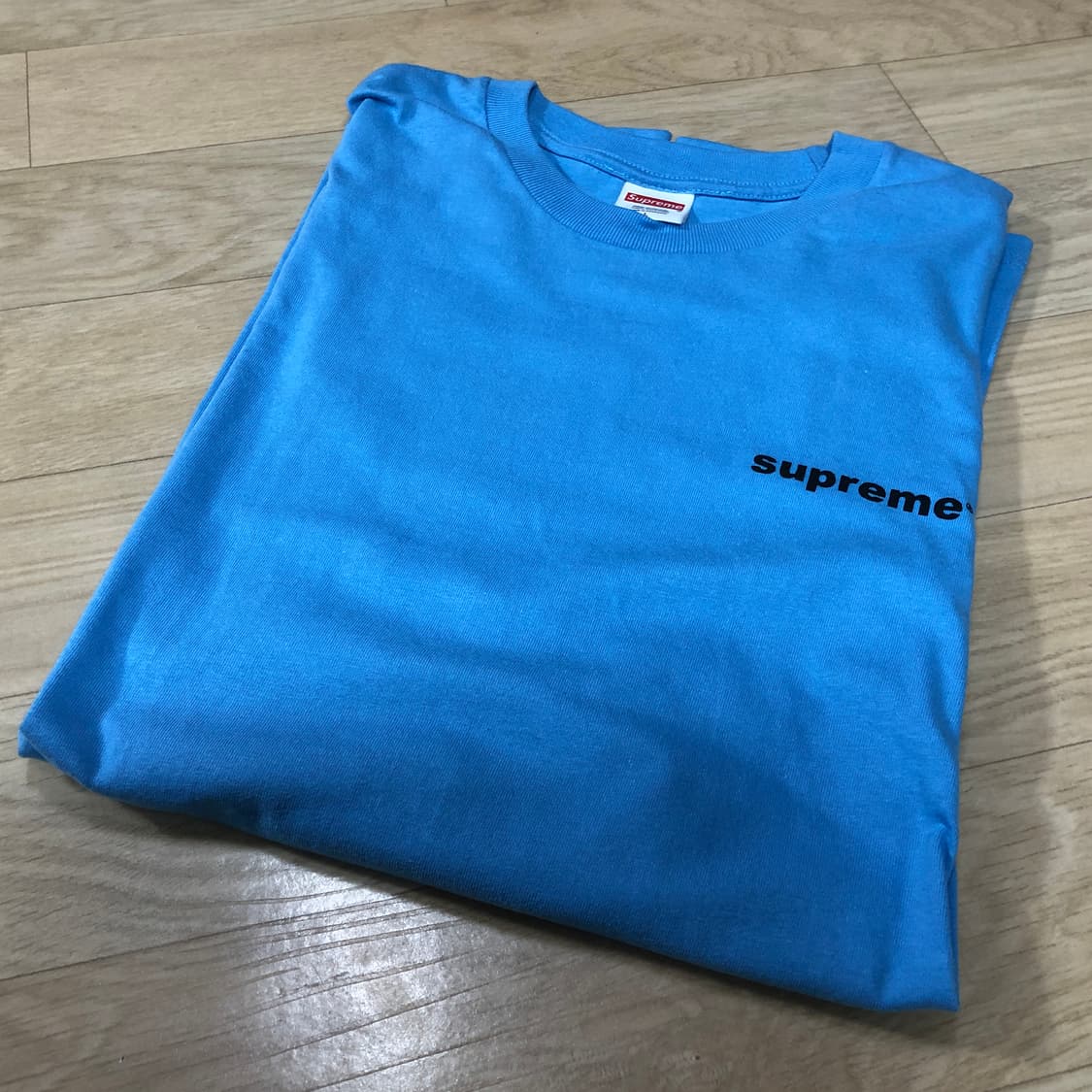 슈프림 퍽 머니 티셔츠 브라이트 블루 L 상품이미지3