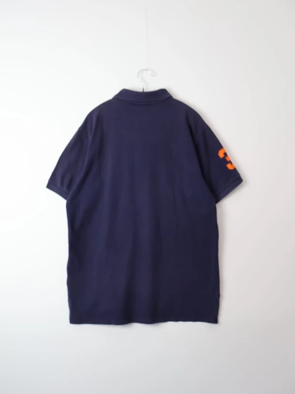 Polo Big Pony Navy Orange Polo Shirt 상품이미지5