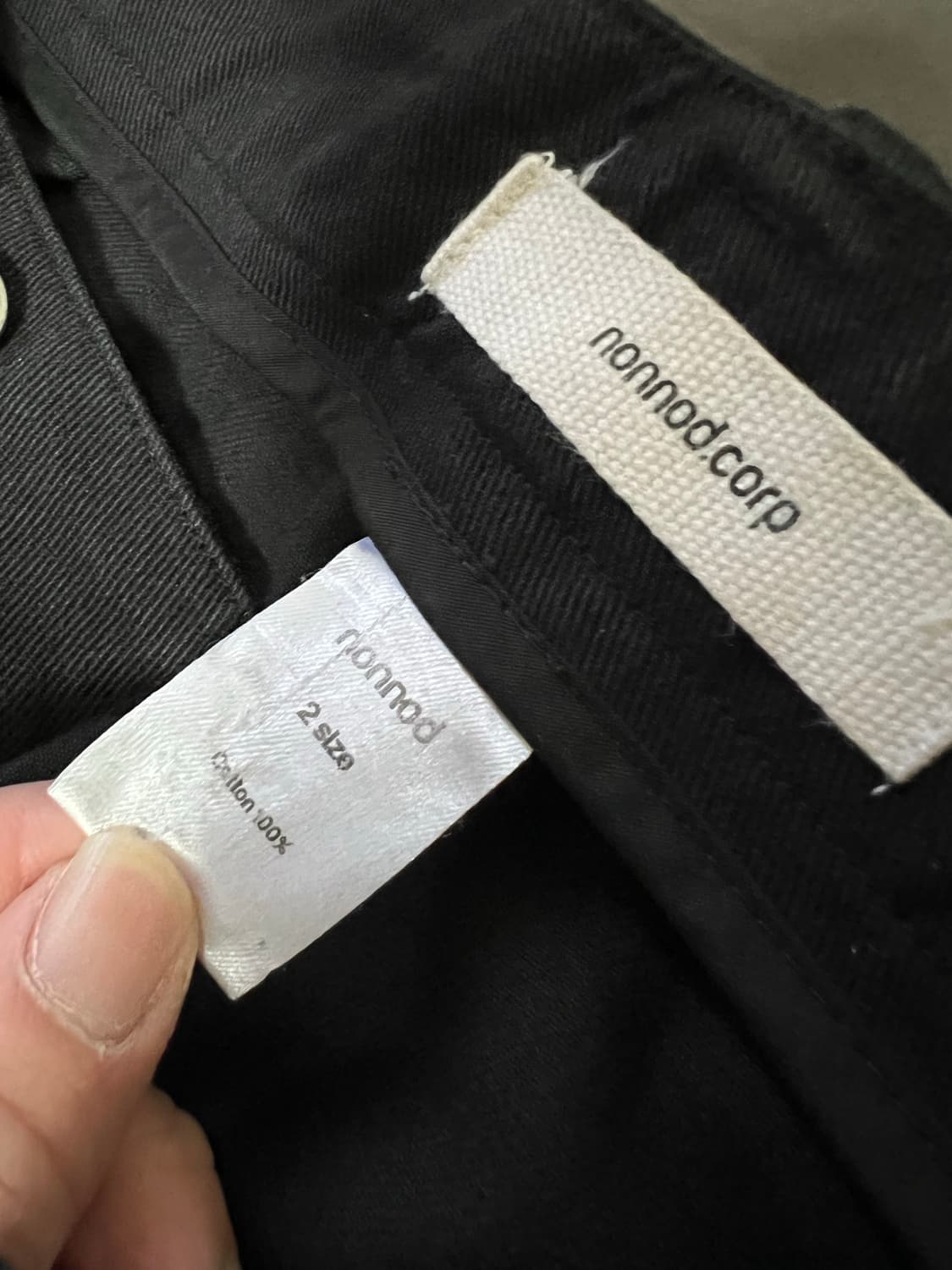 (2) 논노드 사이드 카고 쇼츠 블랙 상품이미지3