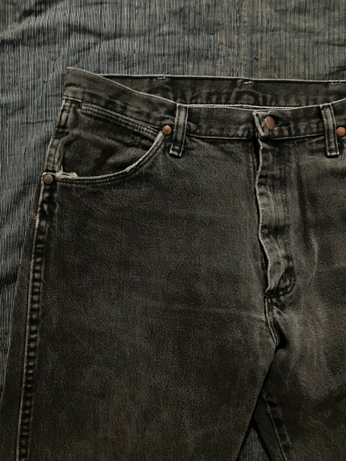 🇺🇸 90s USA 빈티지 랭글러 13MWZWK 블랙 데님 팬츠 상품이미지4