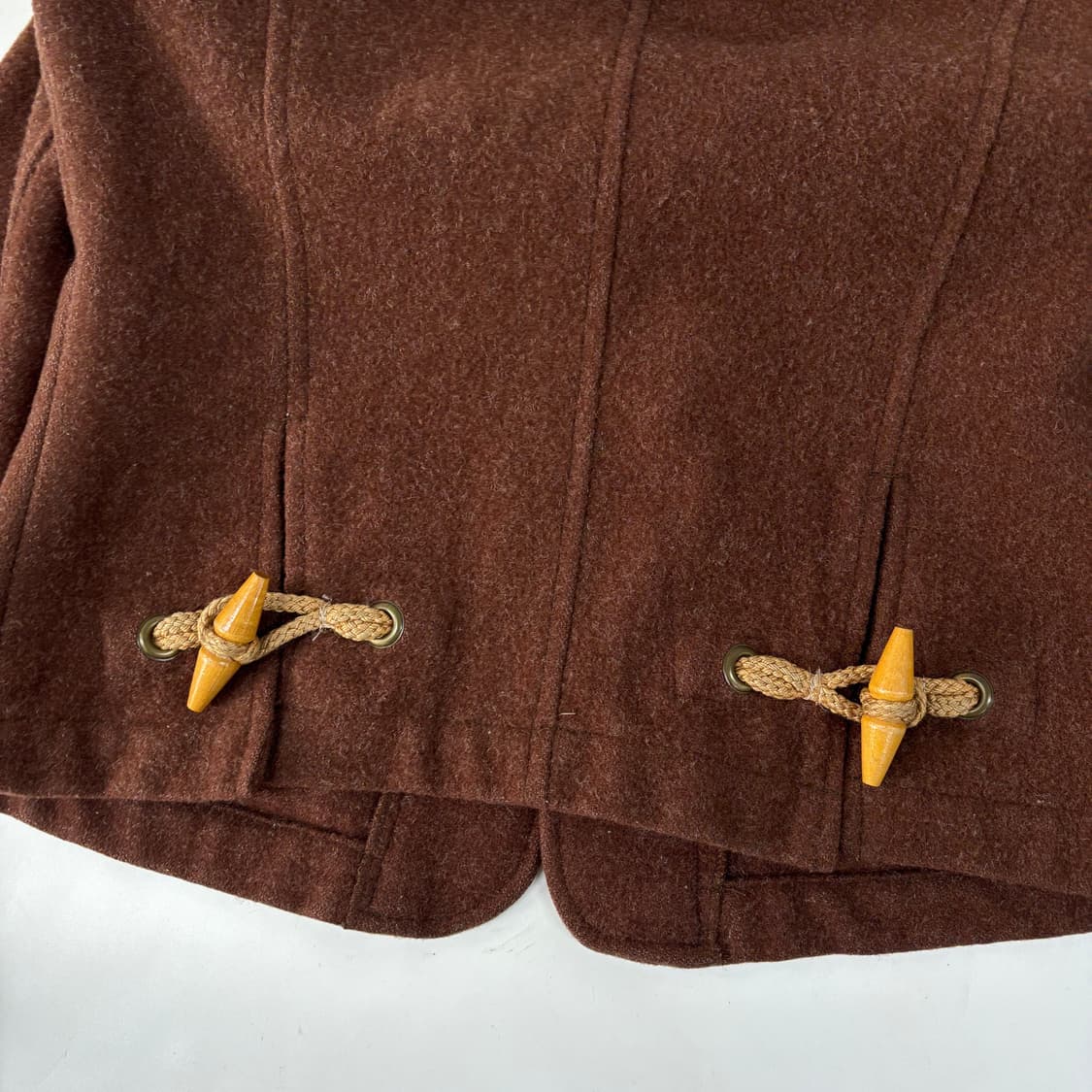 빈티지 브라운 더플 숏코트   상품이미지7