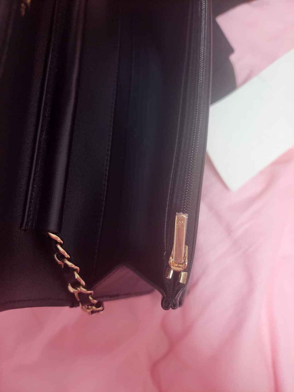 정품)급처미사용새상품!샤넬 참장식 내장칩 WOC 공주가방 크로스백 상품이미지8