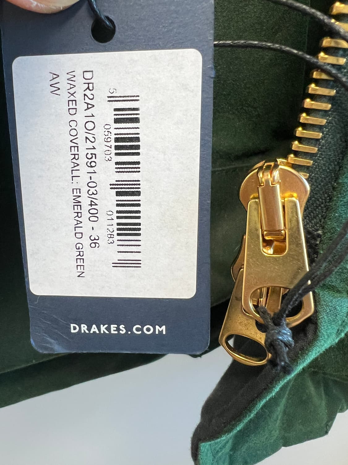 [36] 드레익스 Green Waxed 커버올 자켓 상품이미지5