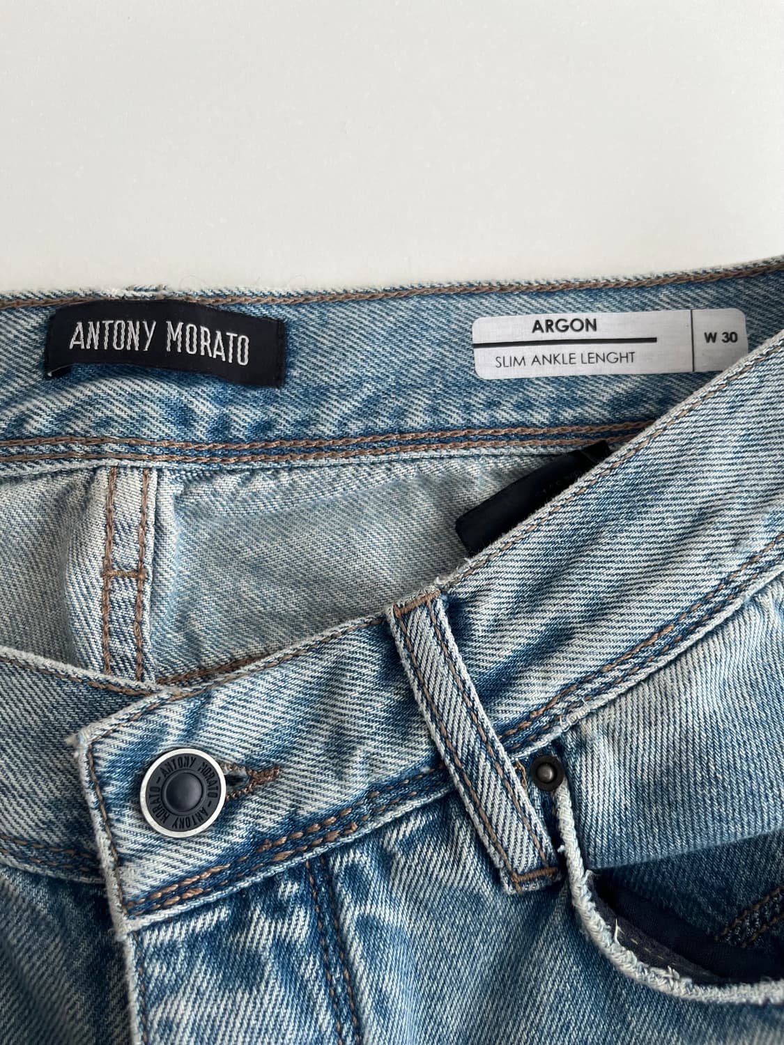 30) 안토니 모라토 데님 청바지 연청 상품이미지4