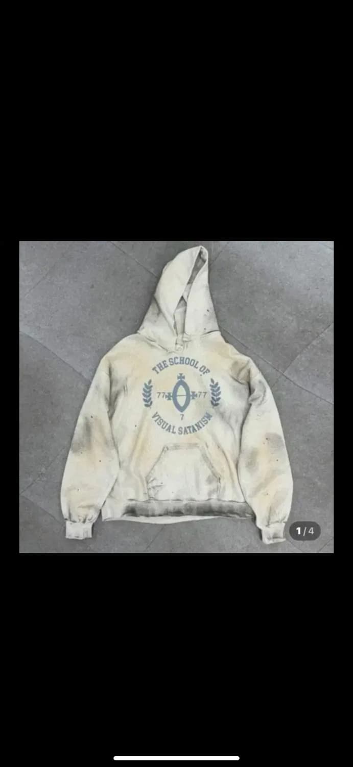 xl) 로스트타운 서플라이 스쿨로고 데미지 후드 상품이미지1