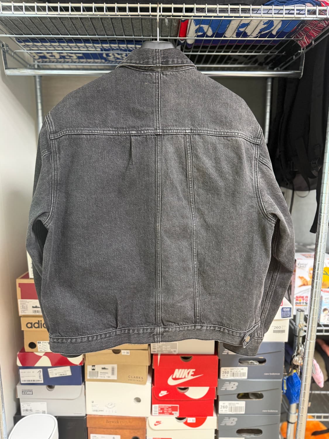 플랙진 x 언어펙티트 흑청 데님 셋업 (상의 M 하의 L) 상품이미지2