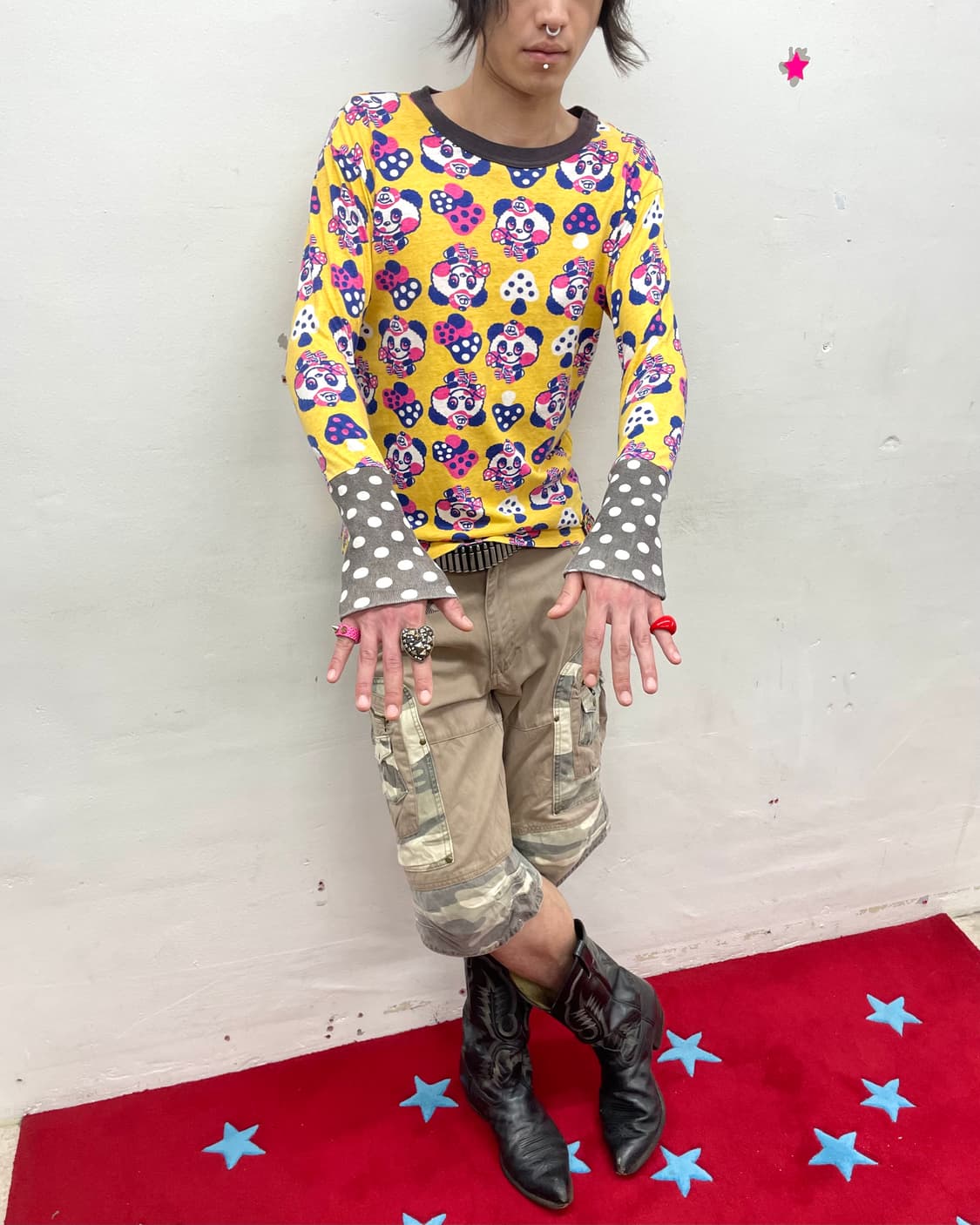 Love Panda Mushroom Yellow Dot Sleeve 상품이미지4