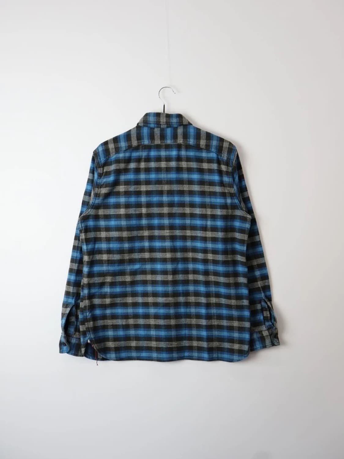 Sugar Cane Blue Check Flannel Shirt 상품이미지4